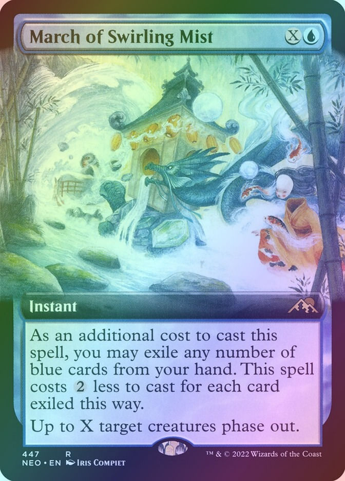 March of Swirling Mist (NEO) (447) / Extended Art / Foil