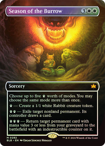 Season of the Burrow (blb) (282) / Borderless Foil