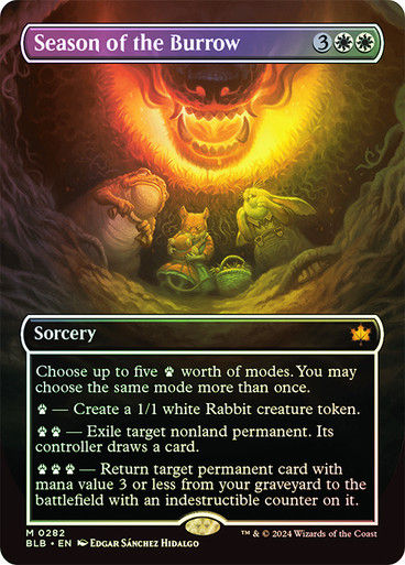 Season of the Burrow (blb) (282) / Borderless Foil