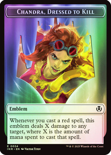 Chandra, Dressed to Kill Emblem (TINR) (24) // Human (TINR) (14)  / Foil — cara 1 de 2