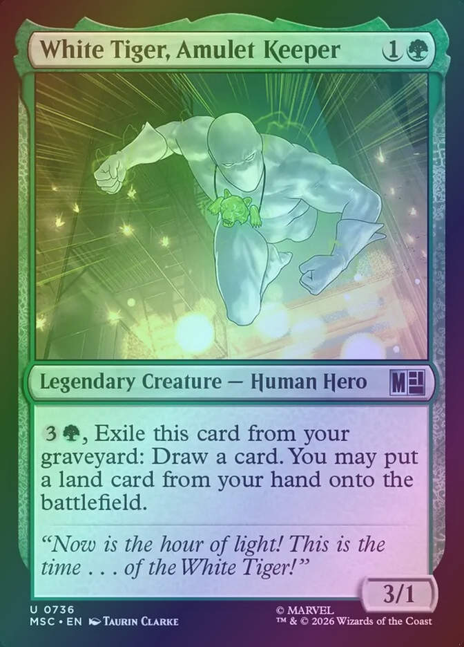White Tiger, Amulet Keeper (MSC) (736) / Foil