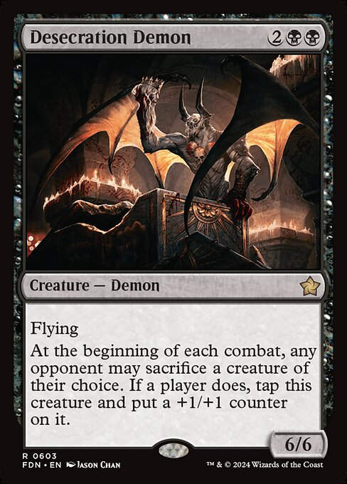 Desecration Demon (FDN) (603) (Starter)