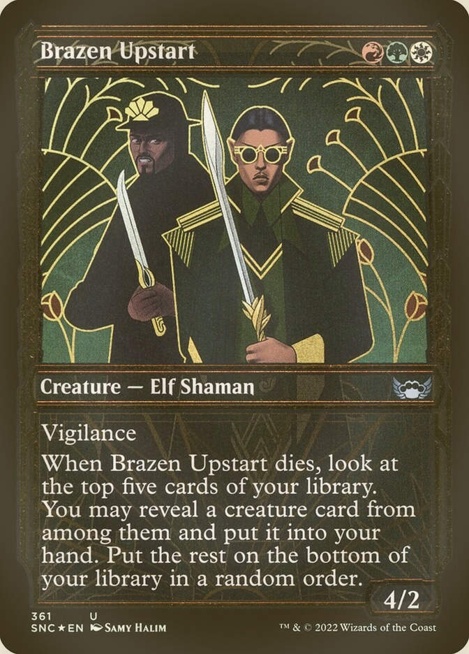 Brazen Upstart (SNC) (361) / Showcase / Gilded Foil