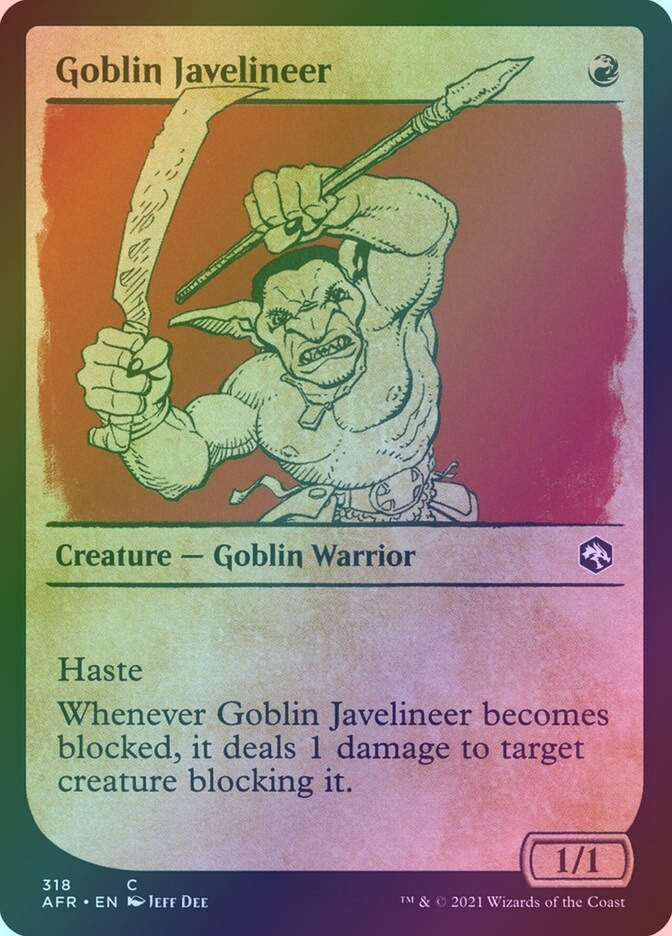 Goblin Javelineer (AFR) (318) / Showcase / Foil