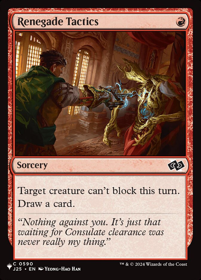 Renegade Tactics (PLST) (J25-590)