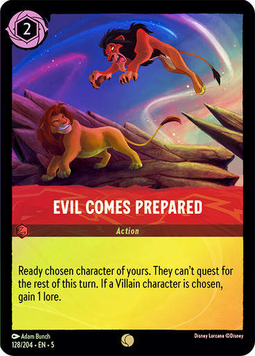 Evil Comes Prepared (LOR_SHS) / Foil