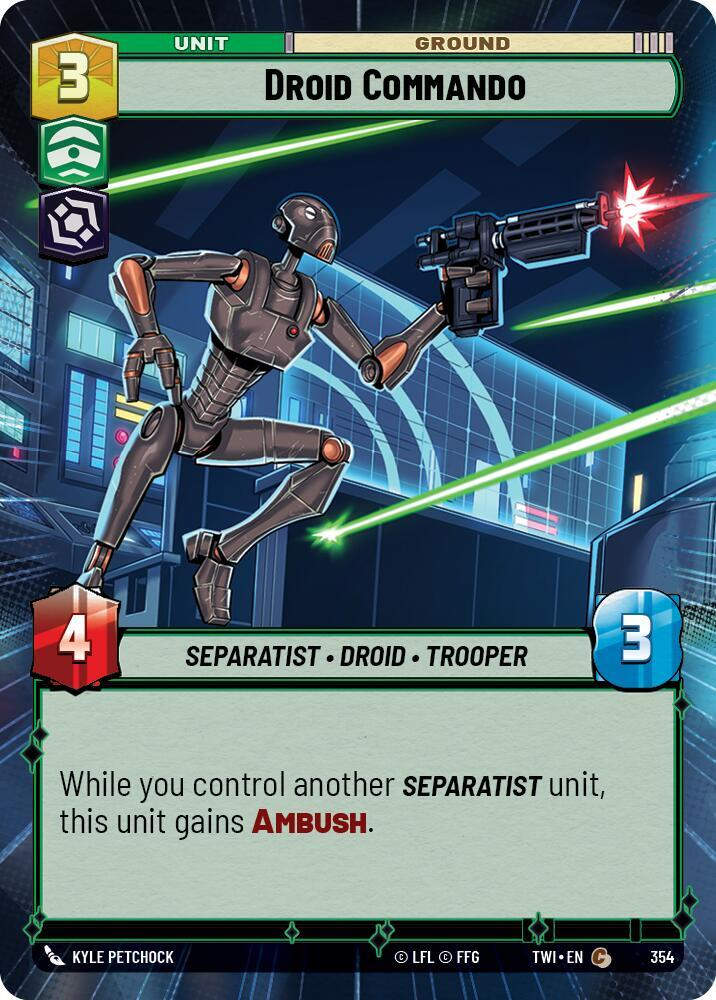 Droid Commando (Hyperspace) (TWI) (354) / Foil