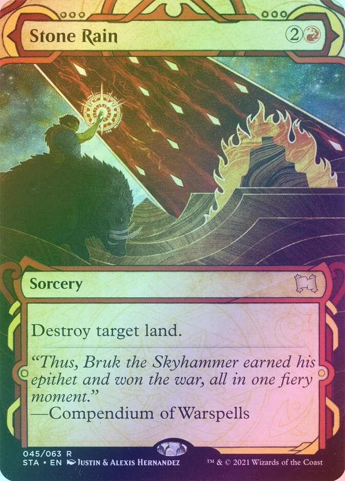 Stone Rain (STA) (45) / Borderless / Showcase / Foil