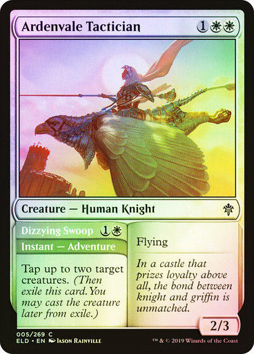 Ardenvale Tactician // Dizzying Swoop (ELD) (5) / Foil