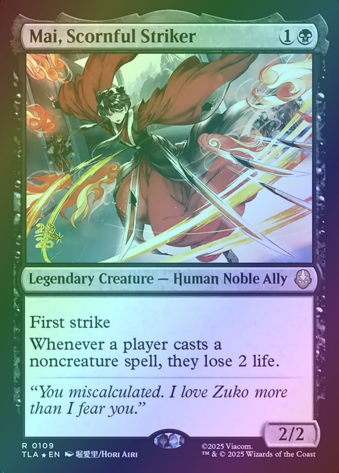 Mai, Scornful Striker (PTLA) (109s) / Foil