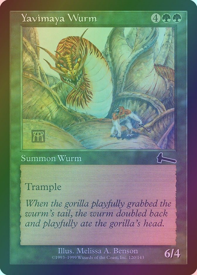 Yavimaya Wurm (ULG) (120) / Foil