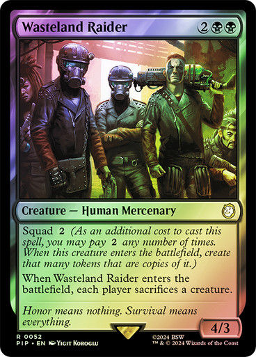 Wasteland Raider (pip) (52) / Foil