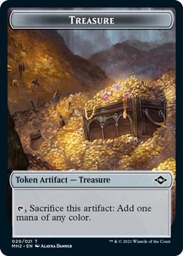 Token (Bird // Treasure 20) (MH2) / Foil — cara 2 de 2