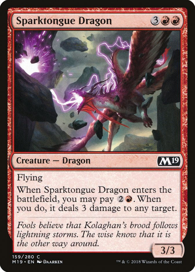 Sparktongue Dragon (M19) (159)
