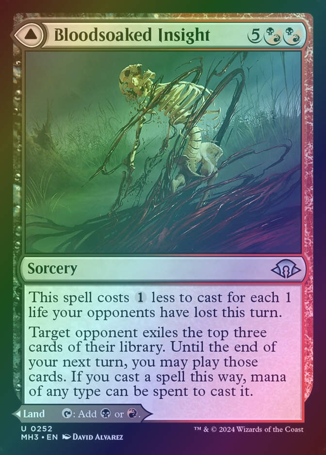 Bloodsoaked Insight // Sanguine Morass (MH3) (252) / Foil