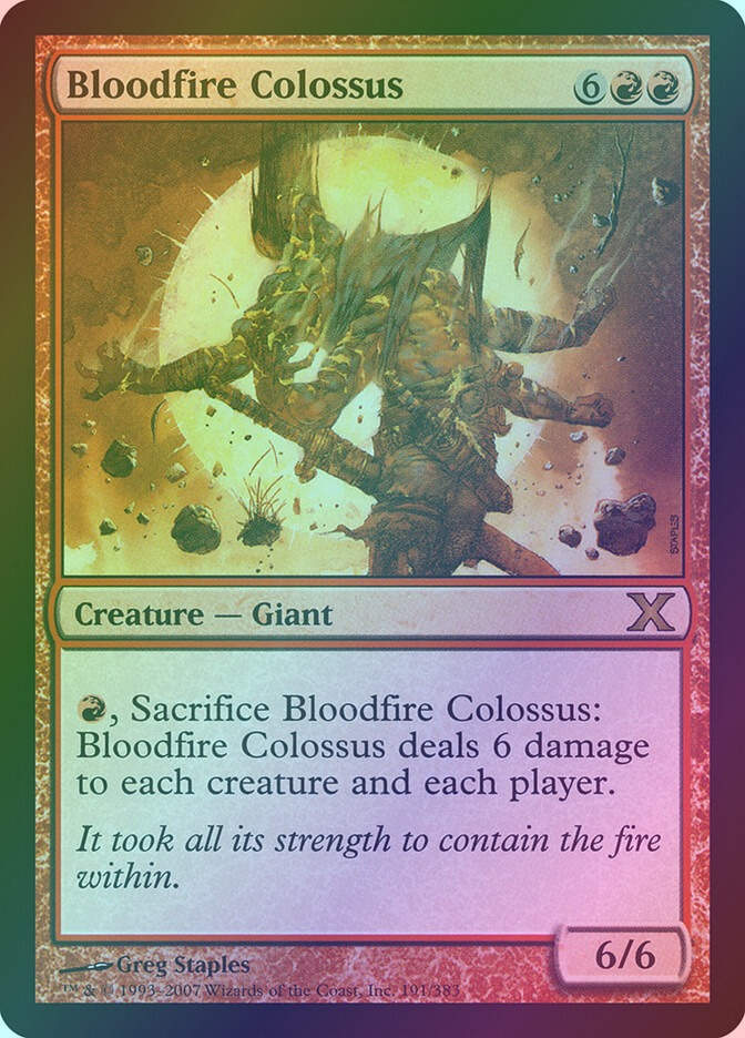Bloodfire Colossus (10E) (191) / Foil