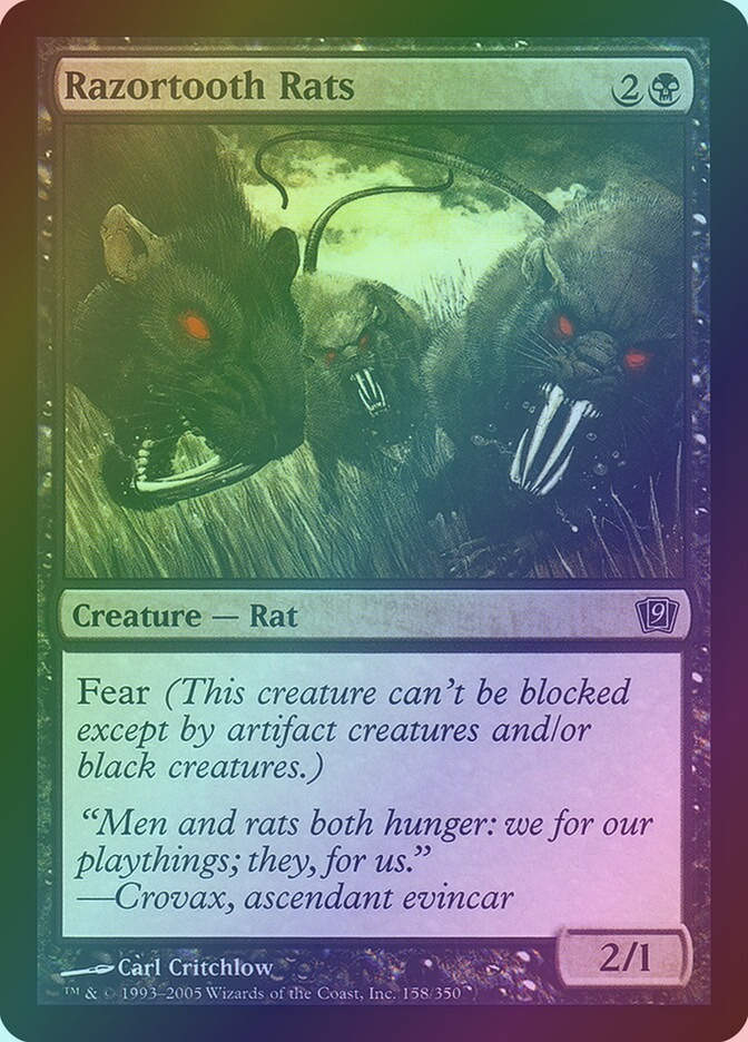 Razortooth Rats (9ED) (158★) / Foil