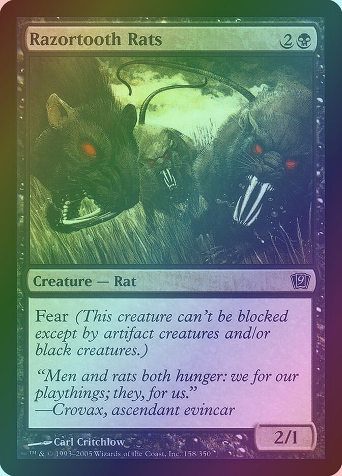 Razortooth Rats (9ED) (158★) / Foil