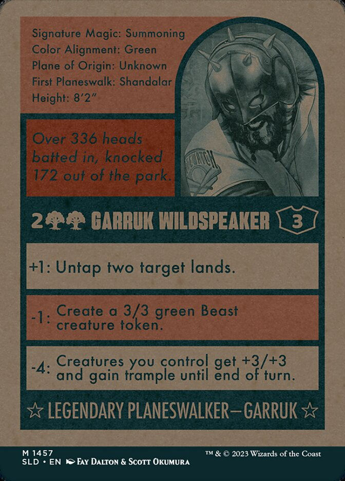 Garruk Wildspeaker // Garruk Wildspeaker (SLD) (1457) / Borderless — cara 2 de 2