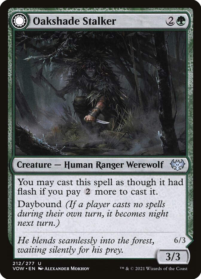 Oakshade Stalker // Moonlit Ambusher (VOW) (212)