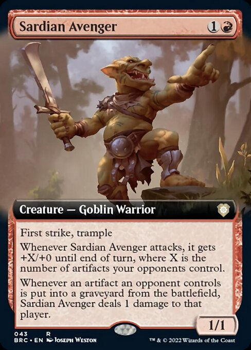 Sardian Avenger (BRC) / Extended Art