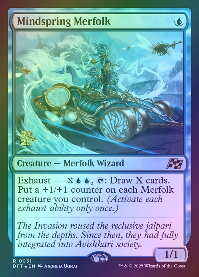 Mindspring Merfolk (PDFT) (51s) / Foil