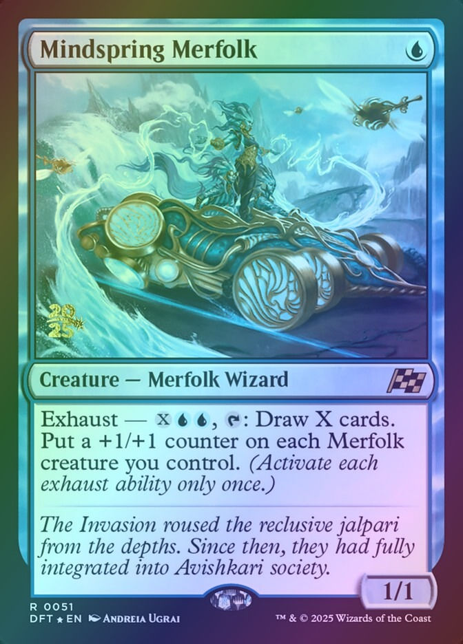 Mindspring Merfolk (PDFT) (51s) / Foil