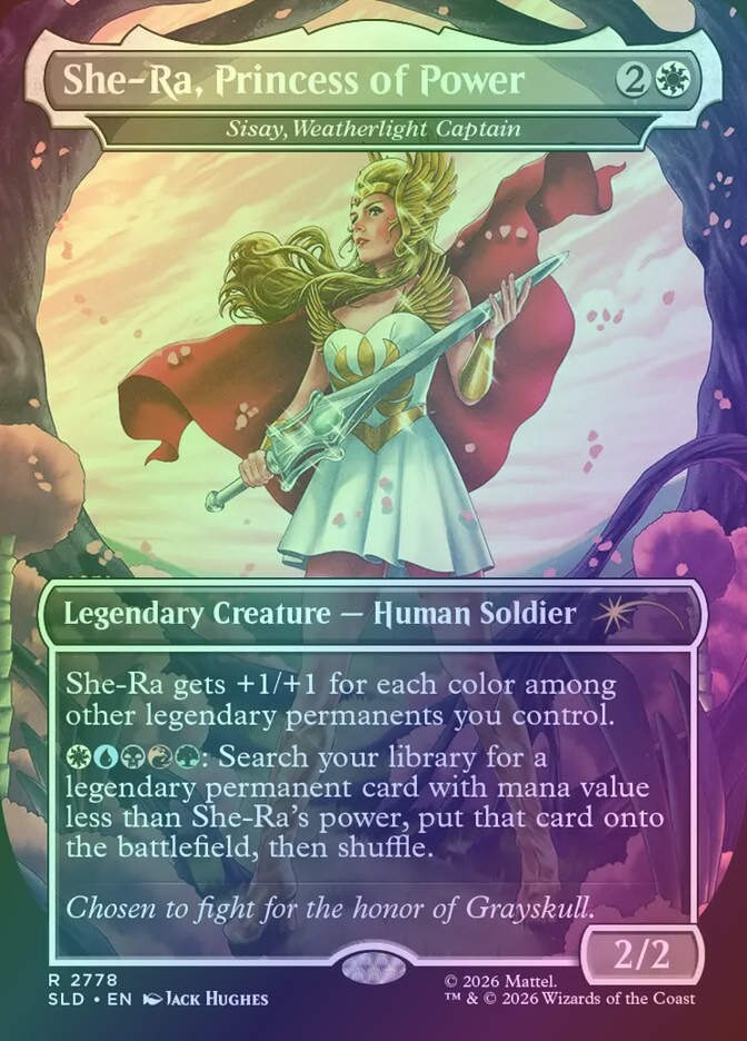 Sisay, Weatherlight Captain (SLD) (2778) / Borderless / Foil