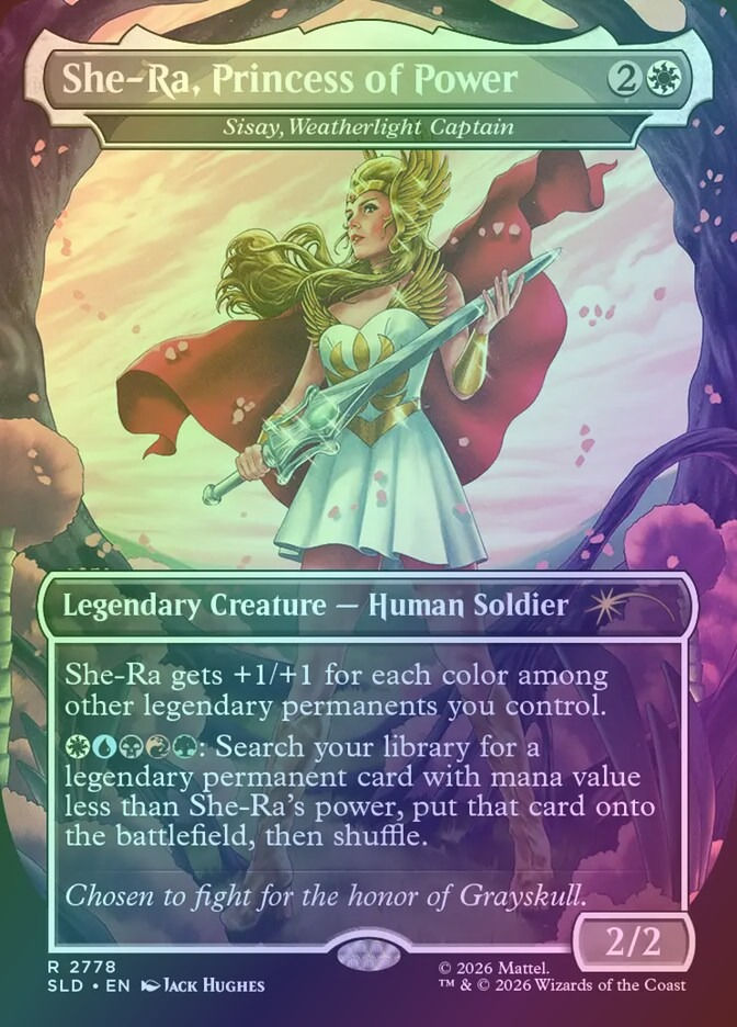 Sisay, Weatherlight Captain (SLD) (2778) / Borderless / Foil