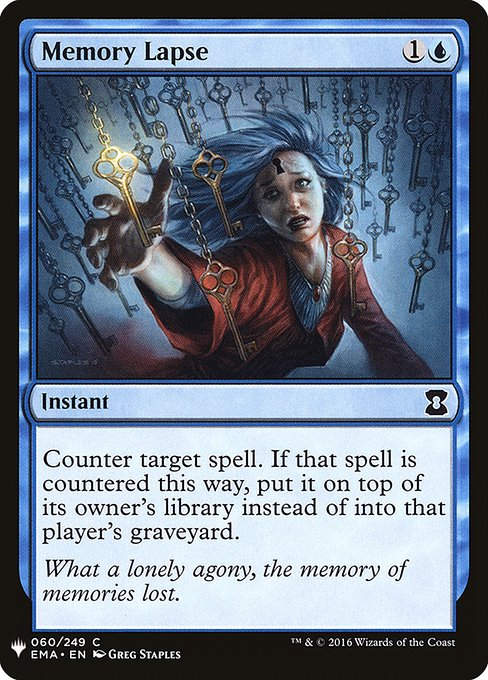 Memory Lapse (PLST) (EMA-60)