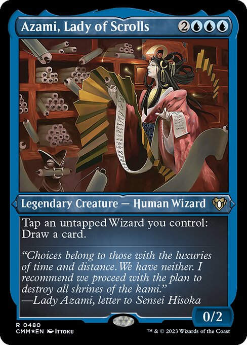 Azami, Lady of Scrolls (cmm) / Foil Etched