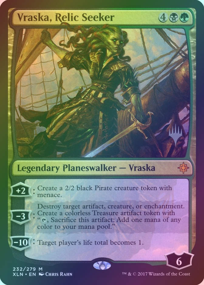 Vraska, Relic Seeker (PXLN) (232p) / Foil