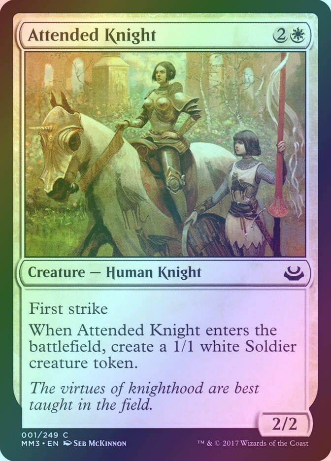 Attended Knight (MM3) (1) / Foil