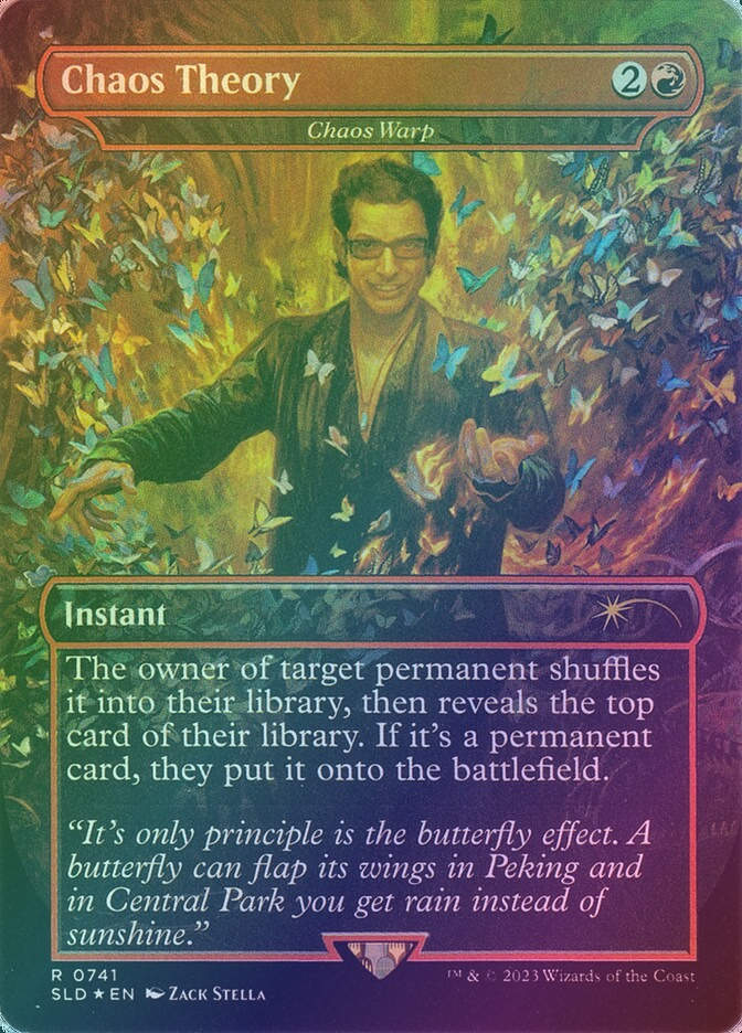 Chaos Warp (SLD) (741★) / Borderless / Rainbow Foil