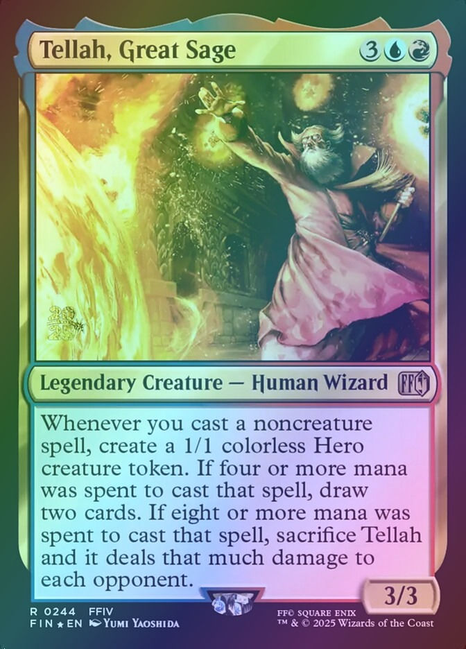 Tellah, Great Sage (PFIN) (244s) / Foil
