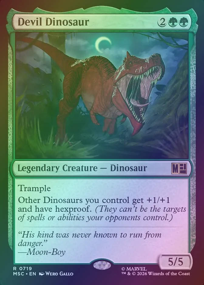 Devil Dinosaur (MSC) (719) / Foil