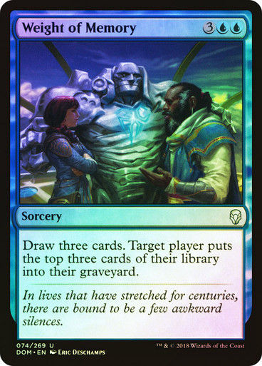 Weight of Memory (DOM) (74) / Foil