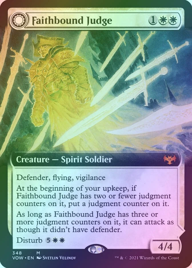 Faithbound Judge // Sinner's Judgment (VOW) (348) / Extended Art / Foil
