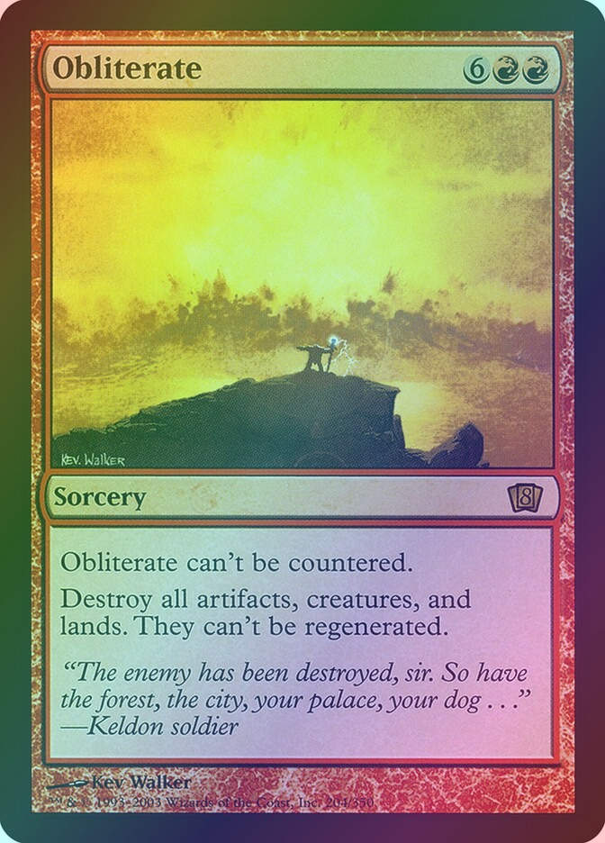 Obliterate (8ED) (204★) / Foil