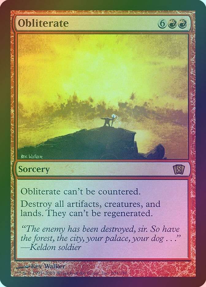 Obliterate (8ED) (204★) / Foil