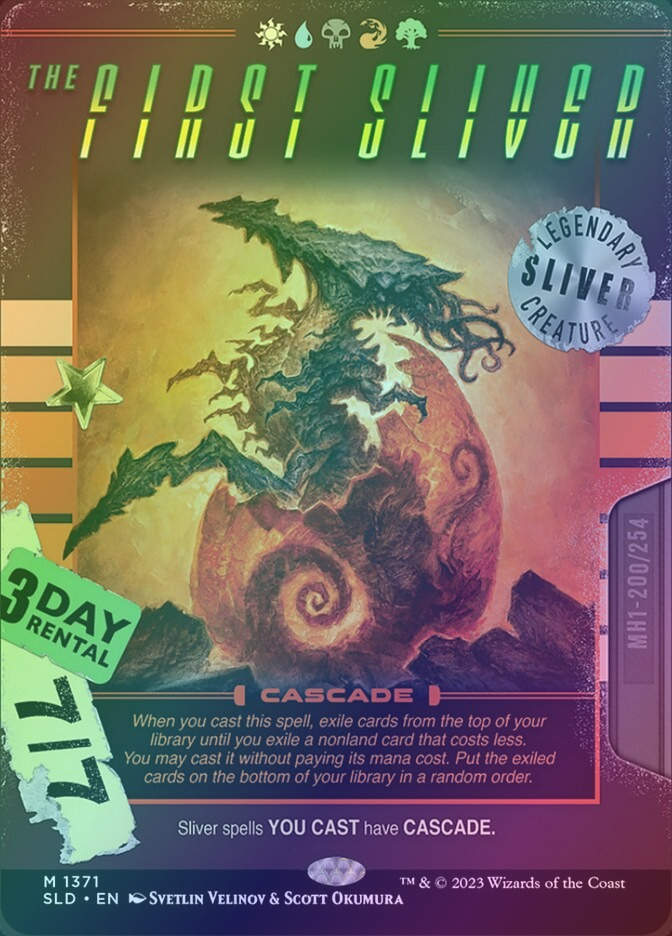The First Sliver (SLD) (1371) / Borderless / Foil
