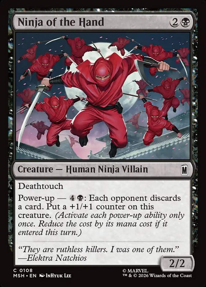 Ninja of the Hand (MSH) (108)