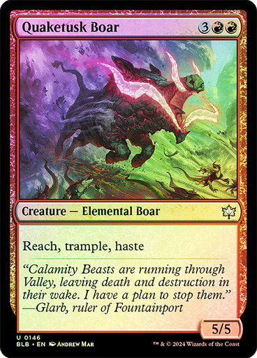 Quaketusk Boar (blb) (146) / Foil