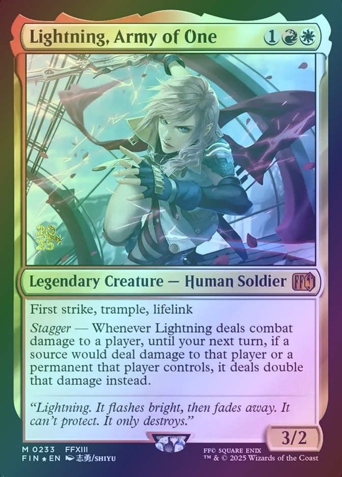 Lightning, Army of One (PFIN) (233s) / Foil