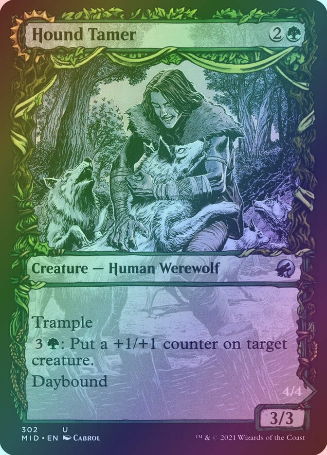 Hound Tamer // Untamed Pup (MID) (302) / Showcase / Foil