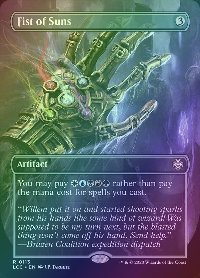Fist of Suns (LCC) (113) / Borderless / Foil