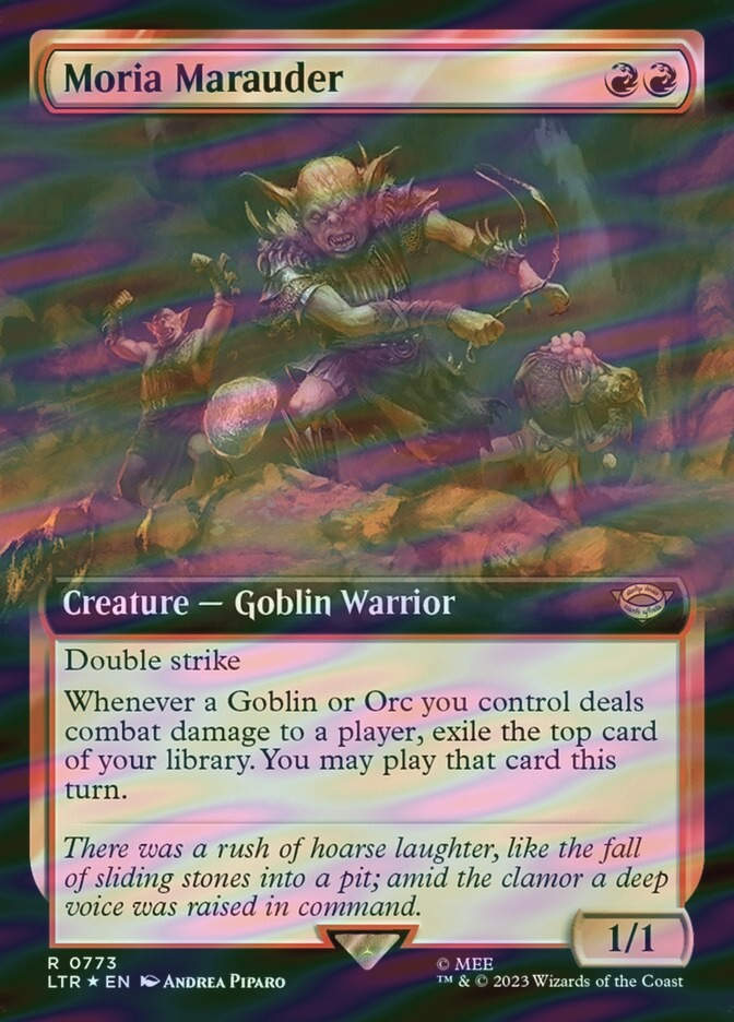 Moria Marauder (LTR) (773) / Extended Art / Surge Foil