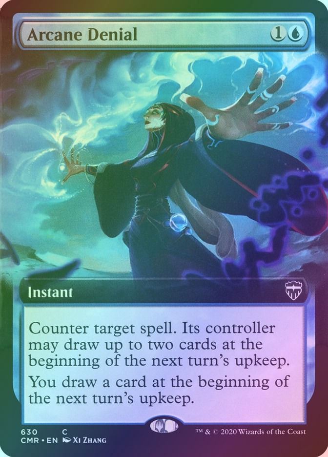 Arcane Denial (CMR) (630) / Extended Art / Foil