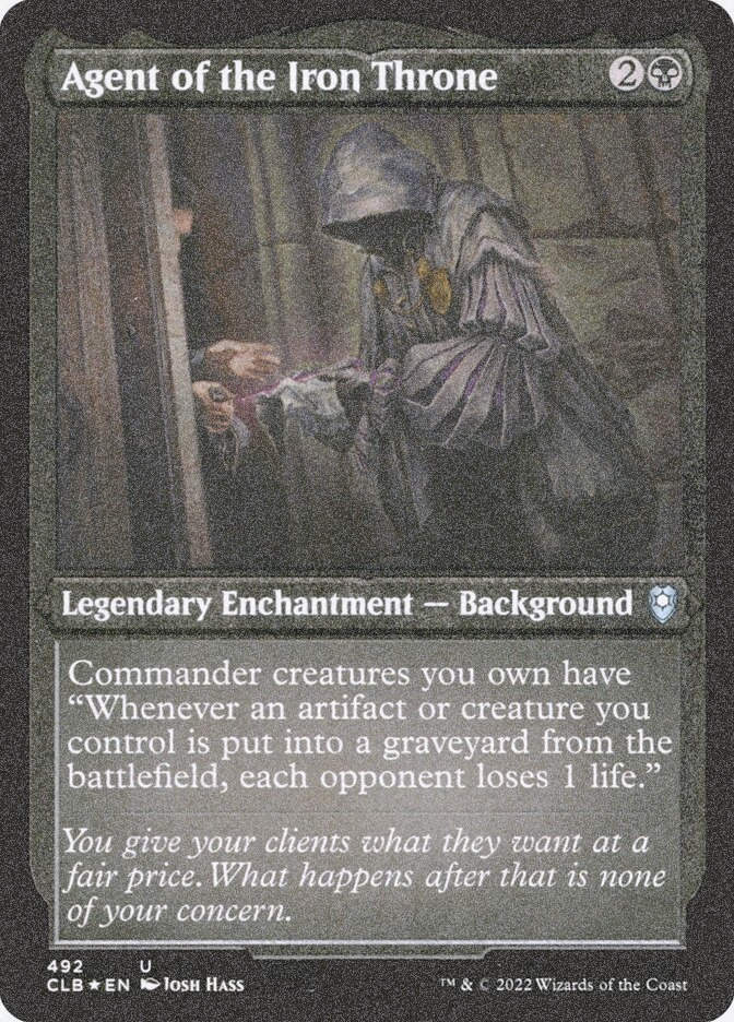 Agent of the Iron Throne (CLB) (492) / Foil Etched