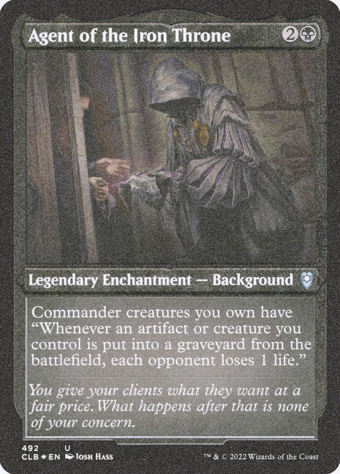 Agent of the Iron Throne (CLB) (492) / Foil Etched